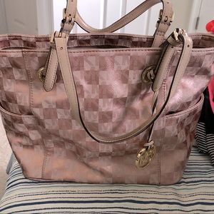 Pink Michael Kors tote bag